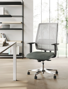 STAR - Height-adjustable fabric office chair with armrests by Las Mobili - view 3